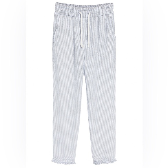 Aerie - Blue Striped Knit Pants Sz M - Picture 1 of 8